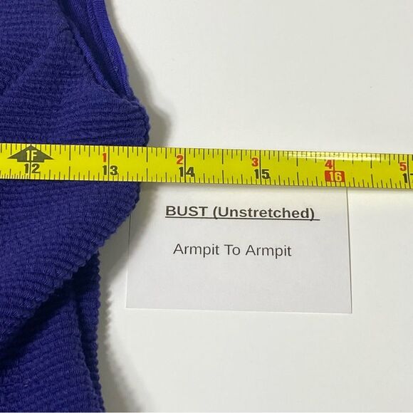 Anthroplogie Maeve Blue Ottoman Sleeveless Ruffle Sheath Dress Womens Size Small - Picture 8 of 16